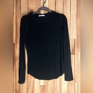 ZARA black long sleeve top size L